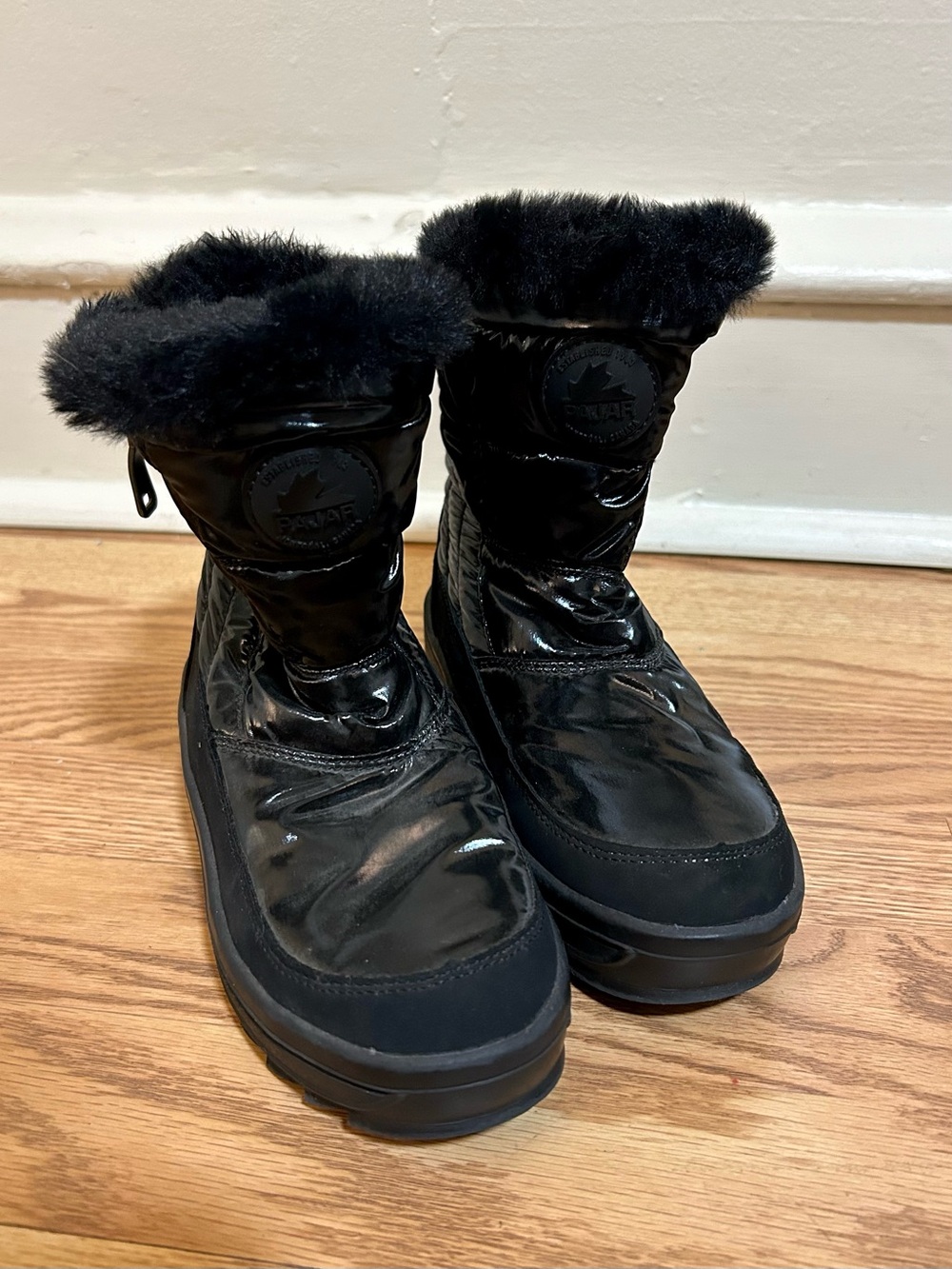 Pajar Canada Snowboots Kids Youth Size 1.5 Black Waterproof Winter